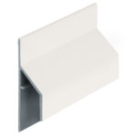 Trim/kraal aansluitprofiel 17mm Keralit - Wit - Classic (met houtnerf)