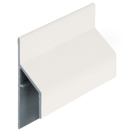 Trim/kraal aansluitprofiel 17mm Keralit - Wit - Classic (met houtnerf)