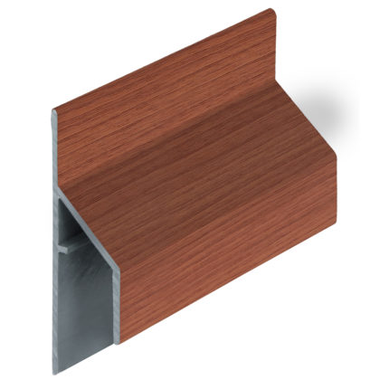 Trim/kraal aansluitprofiel 17mm Keralit - Californian Redwood - Classic (met houtnerf)