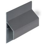 Trim/kraal aansluitprofiel 17mm Keralit - Dustgrey - Pure (mat/effen)