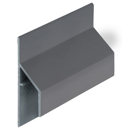 Trim/kraal aansluitprofiel 17mm Keralit - Dustgrey - Pure (mat/effen)