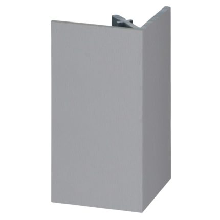 Uitw. rechthoekprofiel Keralit 46x46mm - Grijs - Classic (met houtnerf)