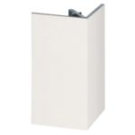 Uitw. rechthoekprofiel Keralit 46x46mm - Wit - Classic (met houtnerf)