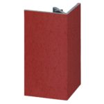 Uitw. rechthoekprofiel Keralit 46x46mm - Rood - Classic (met houtnerf)