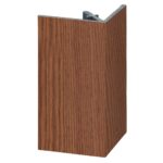 Uitw. rechthoekprofiel Keralit 46x46mm - Bruin redceder - Classic (met houtnerf)