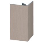 Uitw. rechthoekprofiel Keralit 46x46mm - Vergrijsd ceder - Classic (met houtnerf)