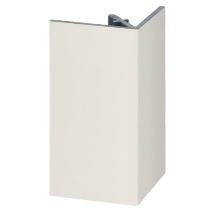 Uitw. rechthoekprofiel Keralit 46x46mm - Snowwhite - Pure (mat/effen)