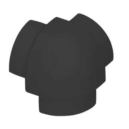 Softline hoekstuk universeel - Zwart