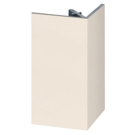 Uitw. rechthoekprofiel Keralit 46x46mm - Sandcream - Pure (mat/effen)