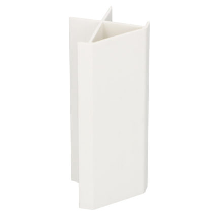 Facet hoekverbindingprofiel 18mm - Wit