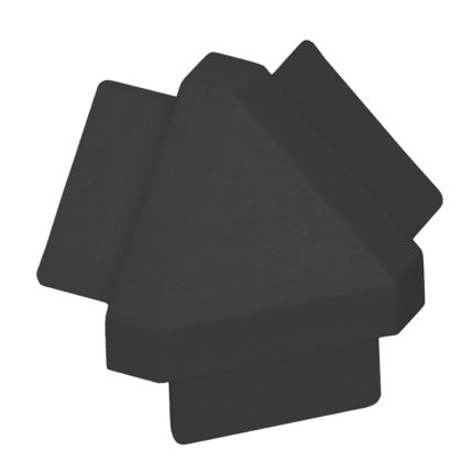Facet hoekstuk universeel - Zwart