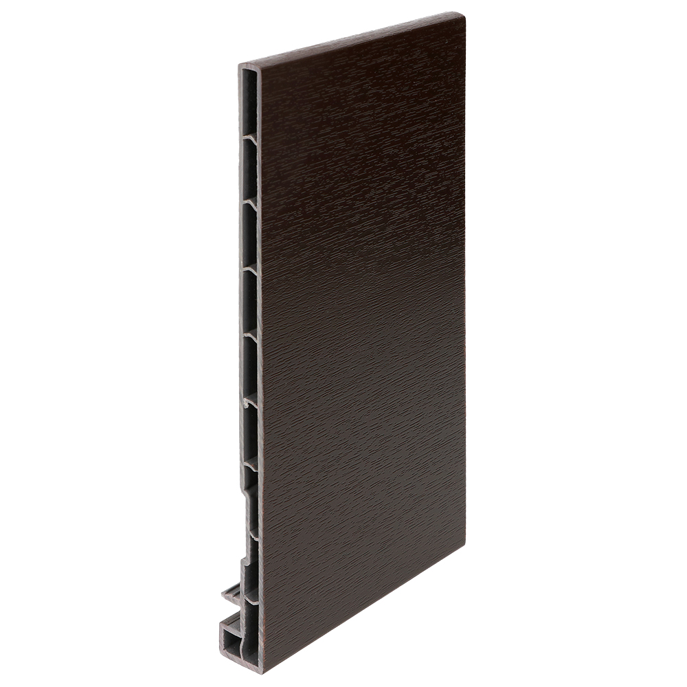 Keralit dakrandpaneel 200mm - Donkerbruin - Classic (met houtnerf)