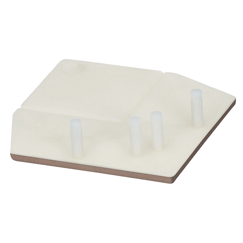 FM1875BI3679_28220301_SZ1 Eindkap uitw.rechthoekverb.prof.Keralit - Bruingrijs - Classic (met houtnerf)