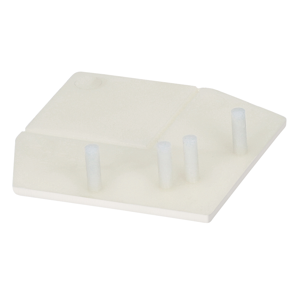 FM1894BI3697_28225001_SZ1 Eindkap uitw.rechthoekverb.prof.Keralit - Wit - Classic (met houtnerf)