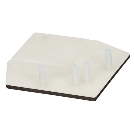 Eindkap uitw.rechthoekverb.prof.Keralit - Donkerbruin - Classic (met houtnerf)