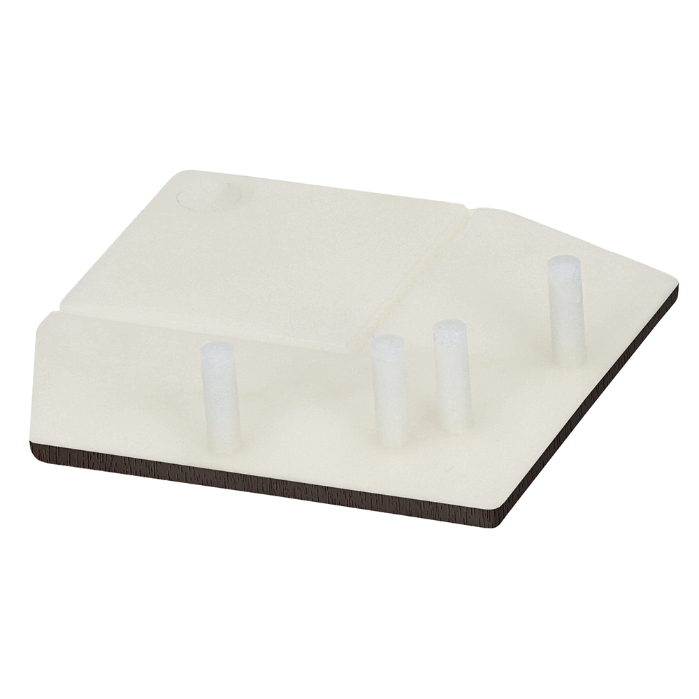 FM1895BI3698_28225101_SZ1 Eindkap uitw.rechthoekverb.prof.Keralit - Donkerbruin - Classic (met houtnerf)