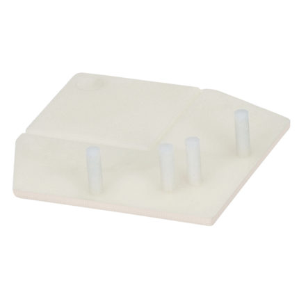 Eindkap uitw.rechthoekverb.prof.Keralit - Crème - Classic (met houtnerf)