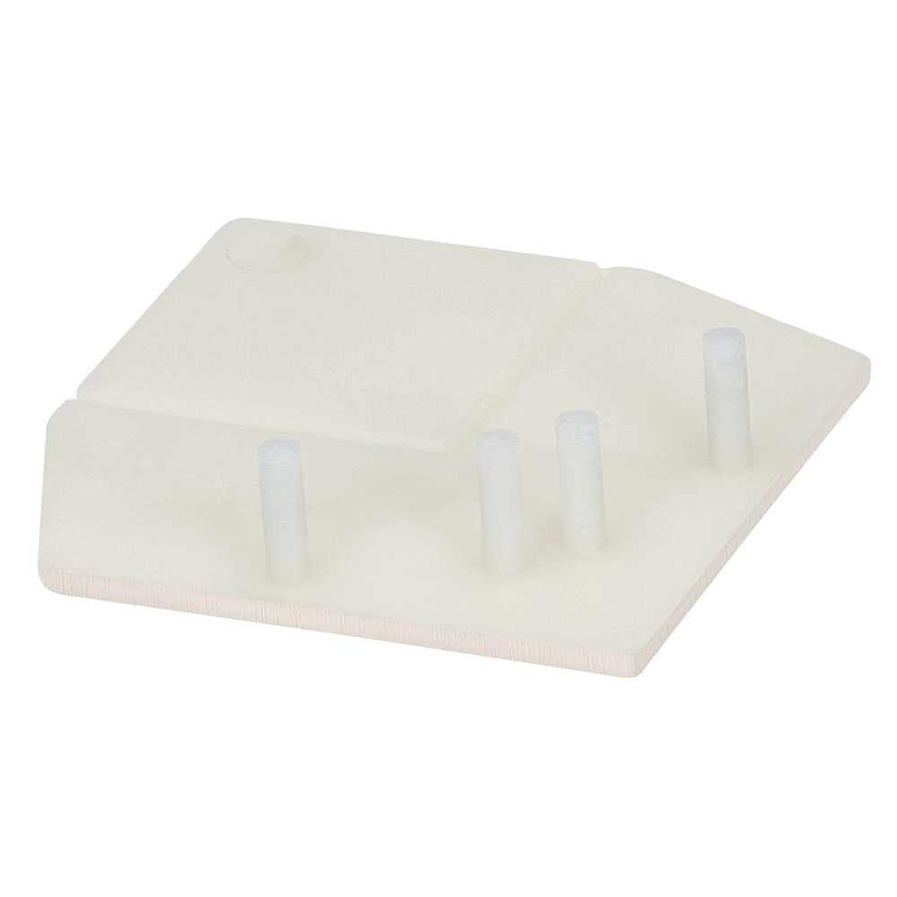 FM1899BI3702_28226501_SZ1 Eindkap uitw.rechthoekverb.prof.Keralit - Crème - Classic (met houtnerf)