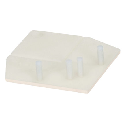 Eindkap uitw.rechthoekverb.prof.Keralit - Sandcream - Pure (mat/effen)