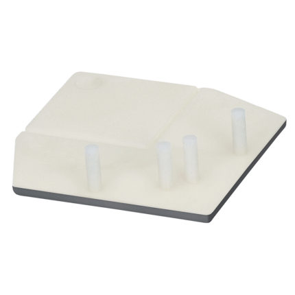 Eindkap uitw.rechthoekverb.prof.Keralit - Dustgrey - Pure (mat/effen)