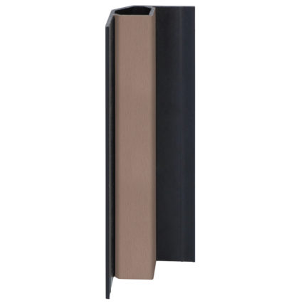 Keralit inwendig hoekprofiel - Bruingrijs - Classic (met houtnerf)