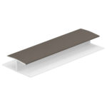 H-verbindingprofiel 10mm - Kwartsgrijs - Classic (met houtnerf)