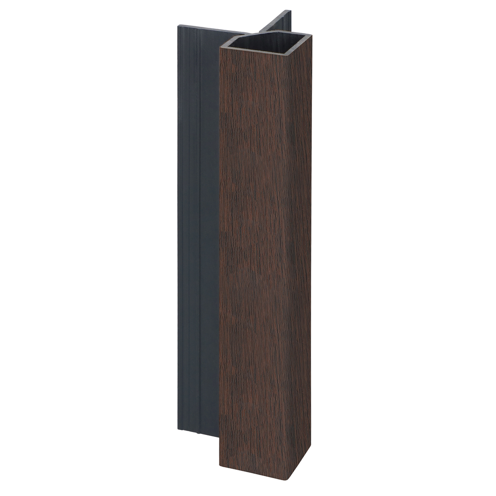 FM1976BI3777_28282240_SZ1 Keralit uitwendig hoekprofiel 32x32mm - Donker eiken - Classic (met houtnerf)