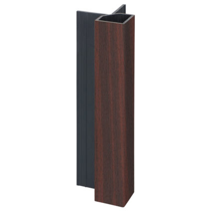 Keralit uitwendig hoekprofiel 32x32mm - Mahonie - Classic (met houtnerf)