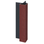 Keralit uitwendig hoekprofiel 32x32mm - Wijnrood - Classic (met houtnerf)