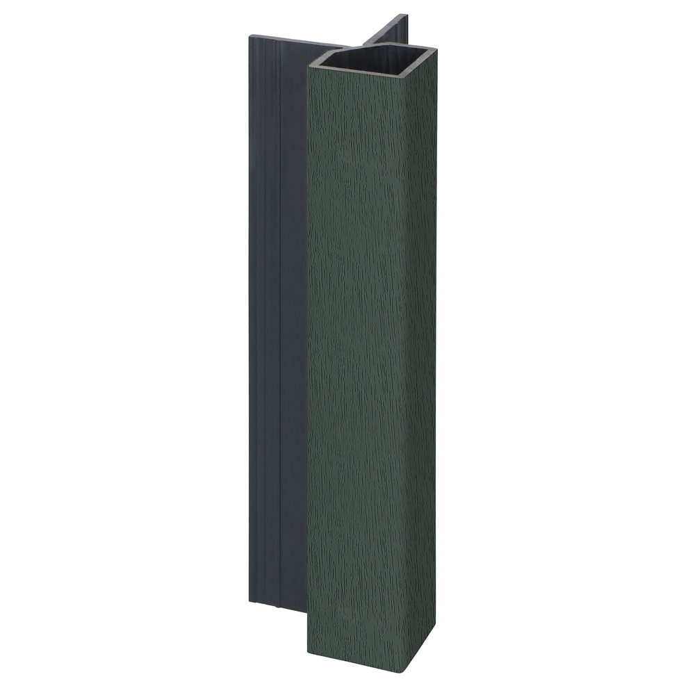 FM1987BI3788_28285440_SZ1 Keralit uitwendig hoekprofiel 32x32mm - Donkergroen - Classic (met houtnerf)