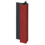 Keralit uitwendig hoekprofiel 32x32mm - Rood - Classic (met houtnerf)