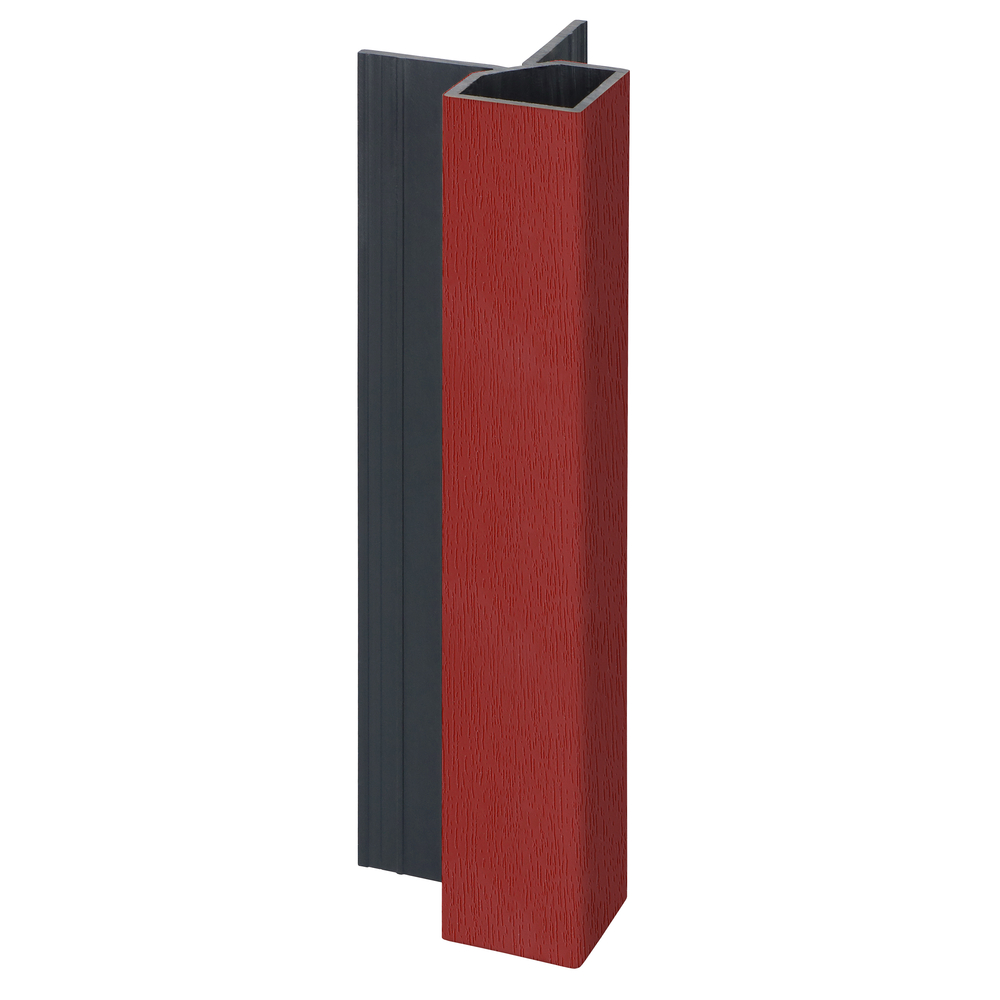 FM1988BI3789_28285640_SZ1 Keralit uitwendig hoekprofiel 32x32mm - Rood - Classic (met houtnerf)