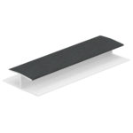 H-verbindingprofiel 10mm - Monumentengroen - Classic (met houtnerf)