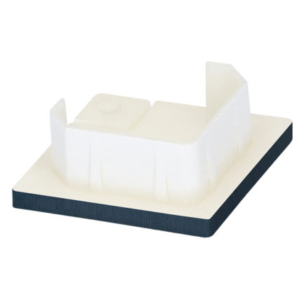 Keralit eindkap voor 2827/2828 - Staalblauw - Classic (met houtnerf)