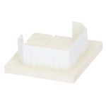 Keralit eindkap voor 2827/2828 - Wit - Classic (met houtnerf)