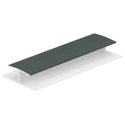H-verbindingprofiel 10mm - Donkergroen - Classic (met houtnerf)