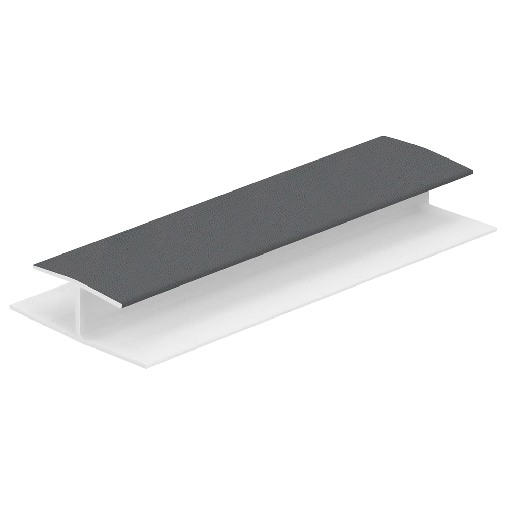 H-verbindingprofiel 10mm - Antraciet - Classic (met houtnerf)