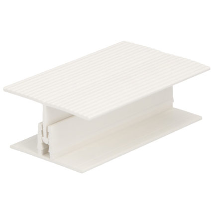 H-verbindingprofiel 2-delig 20mm - Wit