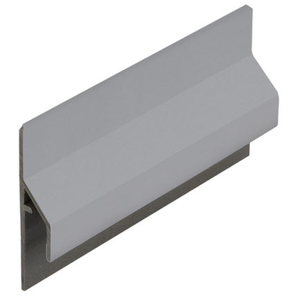 Trim/kraal aansluitpr.10mm Keralit dakr. - Grijs - Classic (met houtnerf)