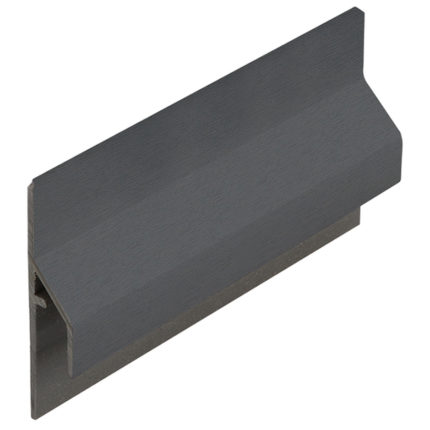 Trim/kraal aansluitpr.10mm Keralit dakr. - Antraciet - Classic (met houtnerf)