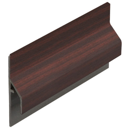 Trim/kraal aansluitpr.10mm Keralit dakr. - Mahonie - Classic (met houtnerf)