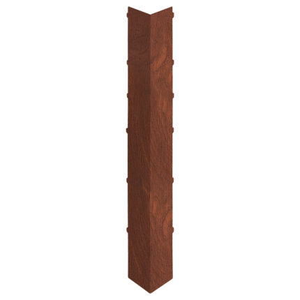 Uitwendig hoekstuk 350mm Keralit dakrand - Golden oak - Classic (met houtnerf)
