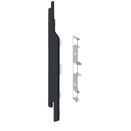 Eindkap+connector  links voor 2814 (5st) - Zwartgrijs - Classic (met houtnerf)