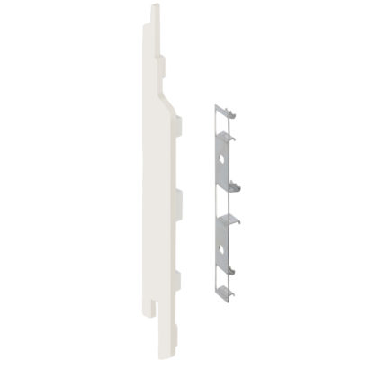 Eindkap+connector  links voor 2814 (5st) - Wit - Classic (met houtnerf)