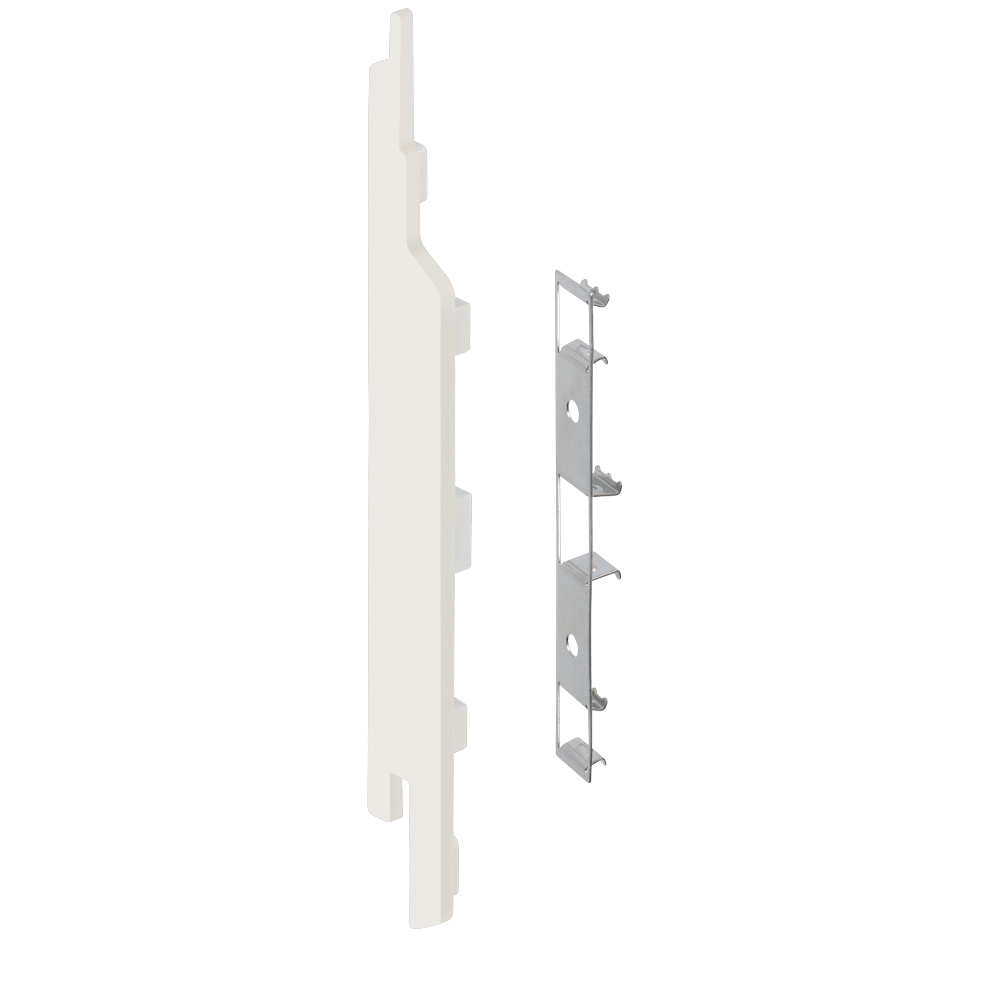 FM2251BI3955_28605005_SZ1 Eindkap+connector links voor 2814 (5st) - Wit - Classic (met houtnerf)