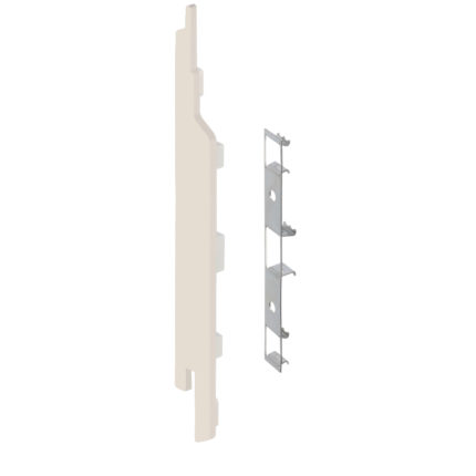 Eindkap+connector  links voor 2814 (5st) - Crème - Classic (met houtnerf)