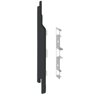 Eindkap+connector  links voor 2814 (5st) - Nightblack - Pure (mat/effen)