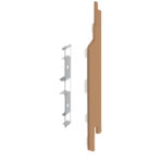 Eindkap+connector rechts voor 2814 (5st) - Licht eiken - Classic (met houtnerf)