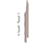 Eindkap+connector rechts voor 2814 (5st) - Vergrijsd ceder - Classic (met houtnerf)