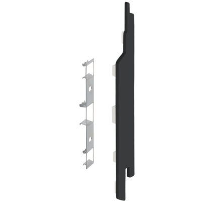 Eindkap+connector rechts voor 2814 (5st) - Nightblack - Pure (mat/effen)